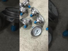 63mm 2,5" medidor de pressão cheio de líquido com flange traseira resistente a choques