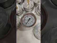 Conexão traseira oii medidor de pressão preenchido