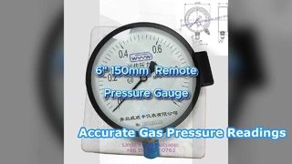 Medidor de pressão remoto de 6" 0-1.6MPa