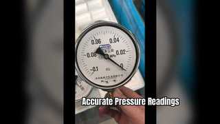 4 "100mm,-01 ~ 0Mpa caixa cromada, medidor de pressão de vácuo