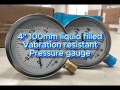 4" 100mm 0~2,5MPa/0~1MPa caixa cromada e moldura cromada,