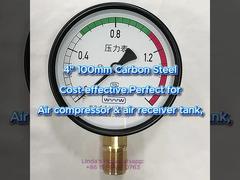 Aço carbono de 4 "100MM 0 ~ 1,6MPa adequado para compressor de ar e tanque receptor de ar, econômico.