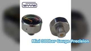 Mini manômetro de 25 mm para pneumática PCP