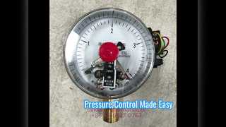 Medidor de pressão de contato elétrico de 4 "100 mm