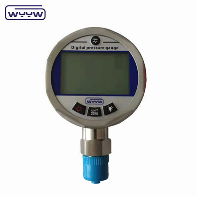 Precisão 0,2%Fs Inferior medidor de pressão digital de água hidráulico de 80 mm