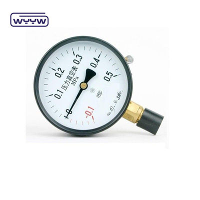 1.6%Fs -30inhg Manômetro de pressão de vácuo -1-0 Mpa 100mm Manômetro de pressão negativa