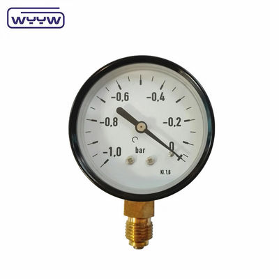 Manômetro de compressão com composto de vácuo montado no fundo