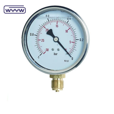 Manômetro de medição da pressão atmosférica negativa do OEM Manômetro de medição da pressão de Bourdon