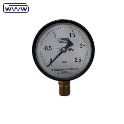 Baixo 1/2&quot;bsp CE 100mm general OEM disponível manômetro de pressão calibrado