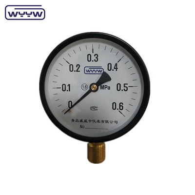 Baixo 1/2&quot;bsp CE 100mm general OEM disponível manômetro de pressão calibrado