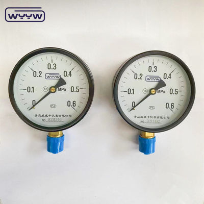 Baixo 1/2&quot;bsp CE 100mm general OEM disponível manômetro de pressão calibrado