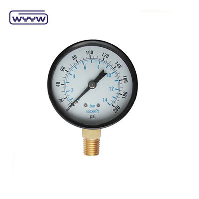 Utilizado para medir instrumentos de 60mm econômico 0-10bar medidor de pressão atmosférica de ar