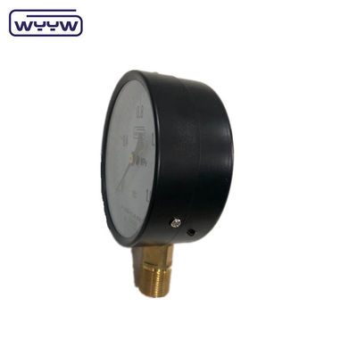 caixa de aço preto geral de 100 mm fundo padrão M20X1.5, manômetro de tubo de borda de montagem 1,6 mpa