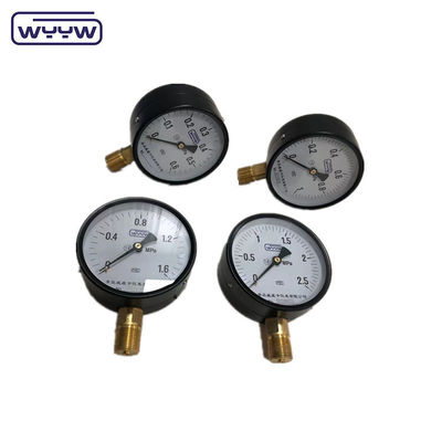 caixa de aço preto geral de 100 mm fundo padrão M20X1.5, manômetro de tubo de borda de montagem 1,6 mpa