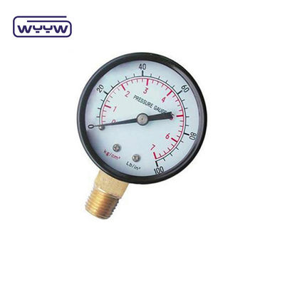 manômetro de pressão para filtro de piscina 2&quot; Dial, 0-60 Psi, fundo montado 1/4&quot; fio de tubo