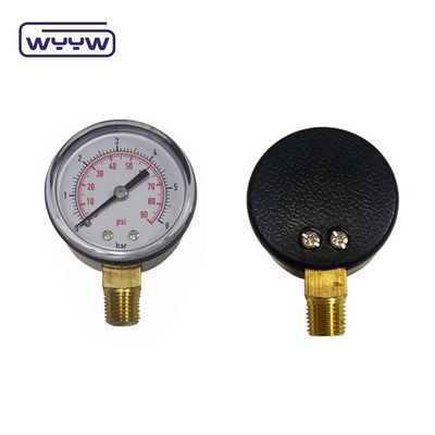 OEM 50mm Diâmetro 0-15 PSI 0-1 Bar 1/4 NPT manômetros de pressão