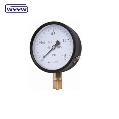 WYYW 100 mm caixa de ferro MS manômetro de ligação inferior 16bar