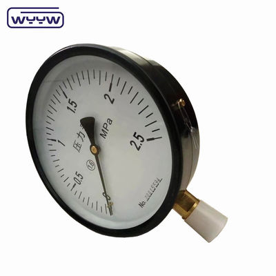 Análogo do manômetro de pressão de ensaio de gás natural Y-150 de fábrica 6 polegadas 150mm 0-1MPa 0-150psi manômetro de nitrogênio