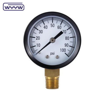 China fábrica manômetro barra psi 60mm manômetro de teste de pressão de água
