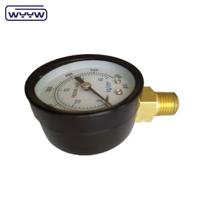 China fábrica manômetro barra psi 60mm manômetro de teste de pressão de água