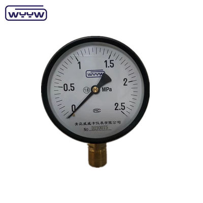 Gasoduto de água manômetro fábrica 100mm 4 polegadas M20X1.5 aço preto preço barato manômetro 20 psi