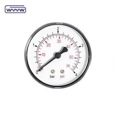 China manômetro de pressão preço de fábrica 1,5" 40mm 0-3.5bar manômetro de gás axial de plástico