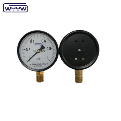 Preço WYYW fábrica 1MPa 1,6MPa 100mm manômetro de pressão M20X1.5 G1/2