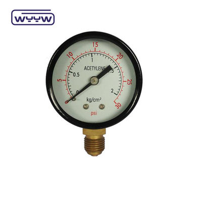 Medidor de pressão de aço negro Economia Dural Escala 50mm Medidor de pressão do ar