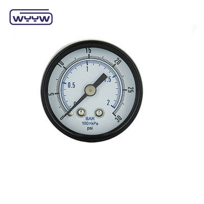 40 mm Bar axial Psi Manômetro de pressão da bomba de ar Montador traseiro