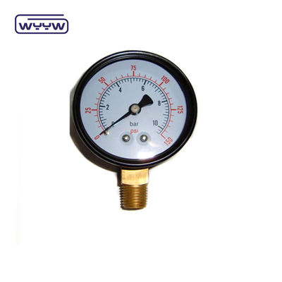 2 &quot; China fábrica de aço plástico manômetro normal