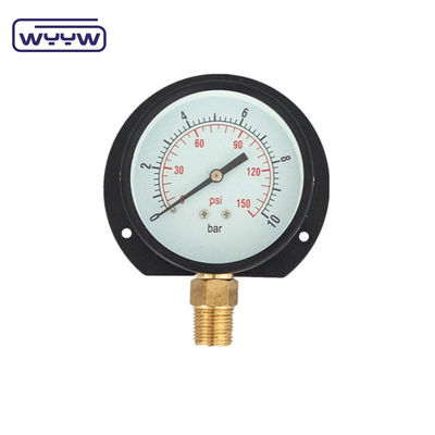Tipo de flange de 75 mm Medidor de pressão econômico Kg e Psi Montador de fundo
