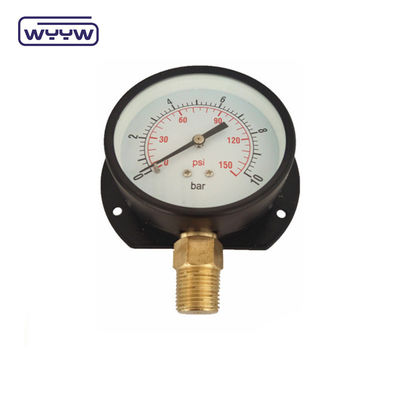 Tipo de flange de 75 mm Medidor de pressão econômico Kg e Psi Montador de fundo