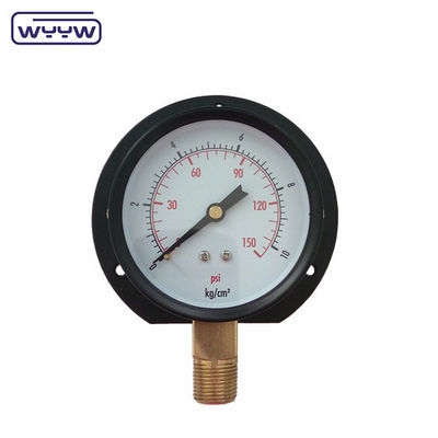 Tipo de flange de 75 mm Medidor de pressão econômico Kg e Psi Montador de fundo