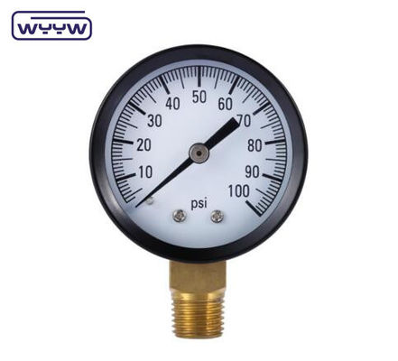 Alta qualidade com preço competitivo CE EN837-1 Ar de água 1psi (0 - 600 Psi) Npt 1/4 Gasoduto
