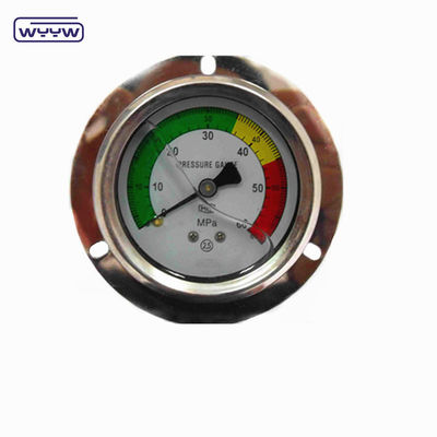 medidor de pressão hidráulico de alta qualidade EN837-1 com flange dianteiro