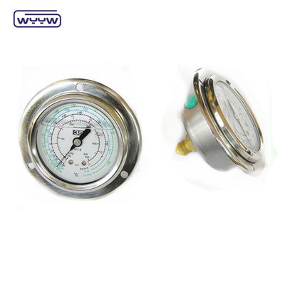 medidor de pressão hidráulico de alta qualidade EN837-1 com flange dianteiro