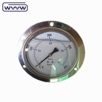 medidor de pressão hidráulico de alta qualidade EN837-1 com flange dianteiro
