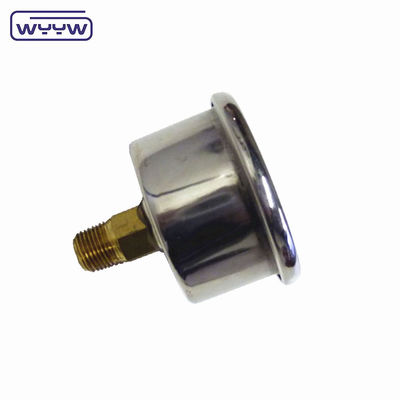 40mm ceneter volta OEM 1/4 &quot;bsp npt 1,5 polegadas rosto glicerina preenchido manômetro de pressão