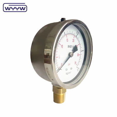Novo produto, caixa cromada da baioneta 1/2&quot;bsp barra de entrada radial psi 4&quot; manômetro do manômetro de pressão com glicerina