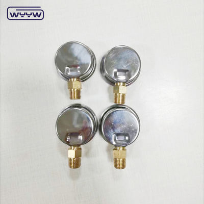 Diâmetro de 40 mm ss304 caixa de ponteiro tipo tubo de bourodon vertical 0-10bar / psi manômetro de pressão cheio de óleo 1-1/2
