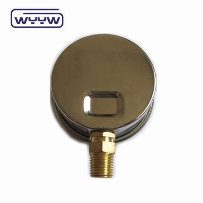 Conexão de latão de alta qualidade 1/4 &quot;BSP Barra de escala dupla Psi EN837-1 Medidor de pressão com 1.6 líquido
