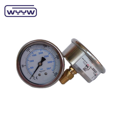 2Manômetro de pressão de tipo flange com painel cheio de glicerina