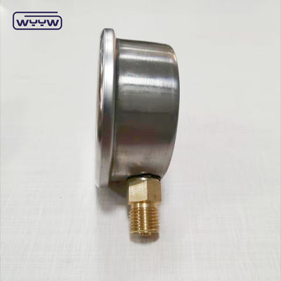 Ensaio de pressão do certificado CE para enchimento de óleo hidráulico 4&quot; manômetro radial 4bar 10bar 6bar manômetro de pressão de glicerina
