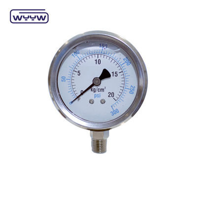 1/8&quot; NPT Pressímetro de ligação inferior 1,5&quot; 40mm Pressímetro de ensaio de óleo
