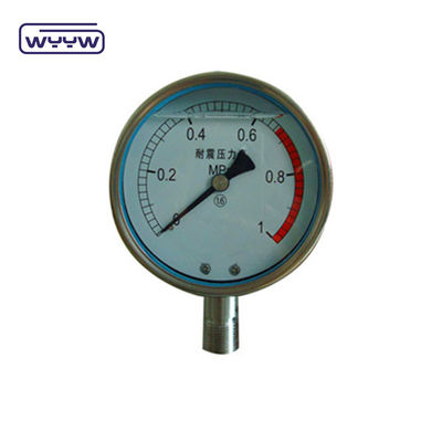 1/8&quot; NPT Pressímetro de ligação inferior 1,5&quot; 40mm Pressímetro de ensaio de óleo