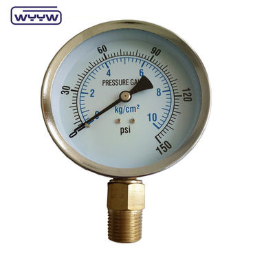 Jack hidráulico de 4&quot; G12/2&quot; bar psi com manômetro de pressão