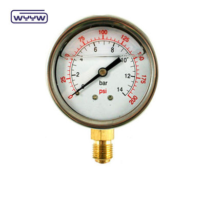 2.5&quot; Manômetro de manômetro de pressão antivibração