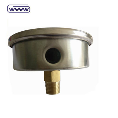 Manômetro de pressão anti-vibração de óleo axial de 100 mm