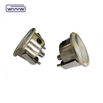 Tanque de água 60 mm medidor de pressão de óleo U-clamps com caixa de aço inoxidável