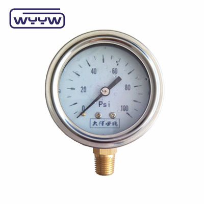2.5&quot; Medidor de pressão do óleo de motor com glicerina 2,5% de precisão